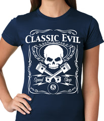Classic Evil Biker Ladies T-shirt