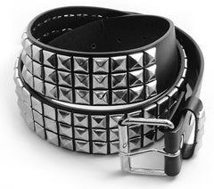 Classic Pyramid Studded Leather Belt