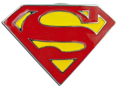 Classic Superman Belt Buckle With FREE Leather Belt
