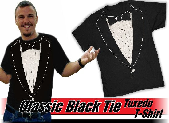 Classic Black Tuxedo T-Shirt, #black #classic #Tshirt #Tuxedo