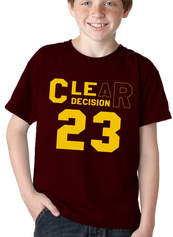 CLEar Decision #23 Lebron Cleveland Kid's T-Shirt