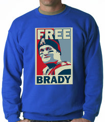 Color Free Brady Deflategate Football Adult Crewneck