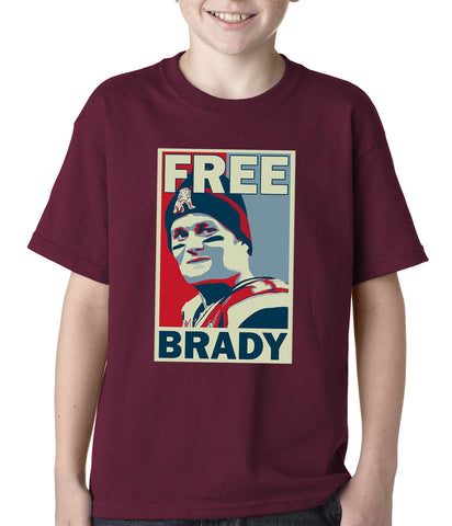 Color Free Brady Deflategate Football Kids T-shirt