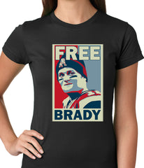 Color Free Brady Deflategate Football Ladies T-shirt