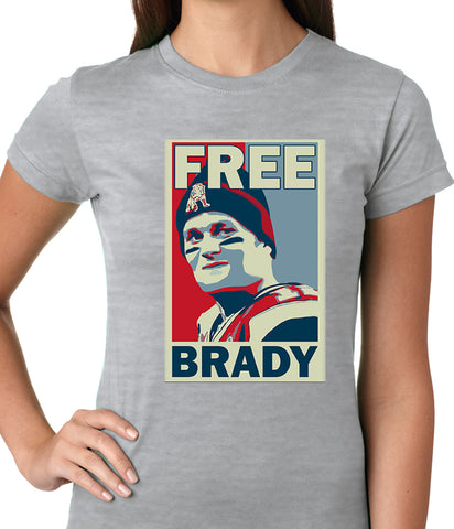 Color Free Brady Deflategate Football Ladies T-shirt