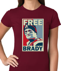 Color Free Brady Deflategate Football Ladies T-shirt