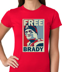 Color Free Brady Deflategate Football Ladies T-shirt