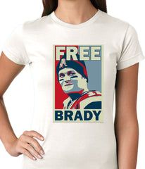 Color Free Brady Deflategate Football Ladies T-shirt