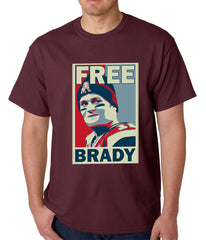 Color Free Brady Deflategate Football Mens T-shirt