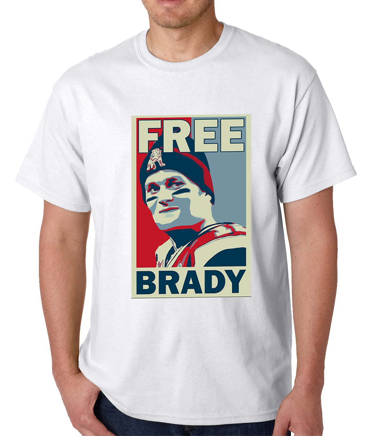Color Free Brady Deflategate Football Mens T-shirt