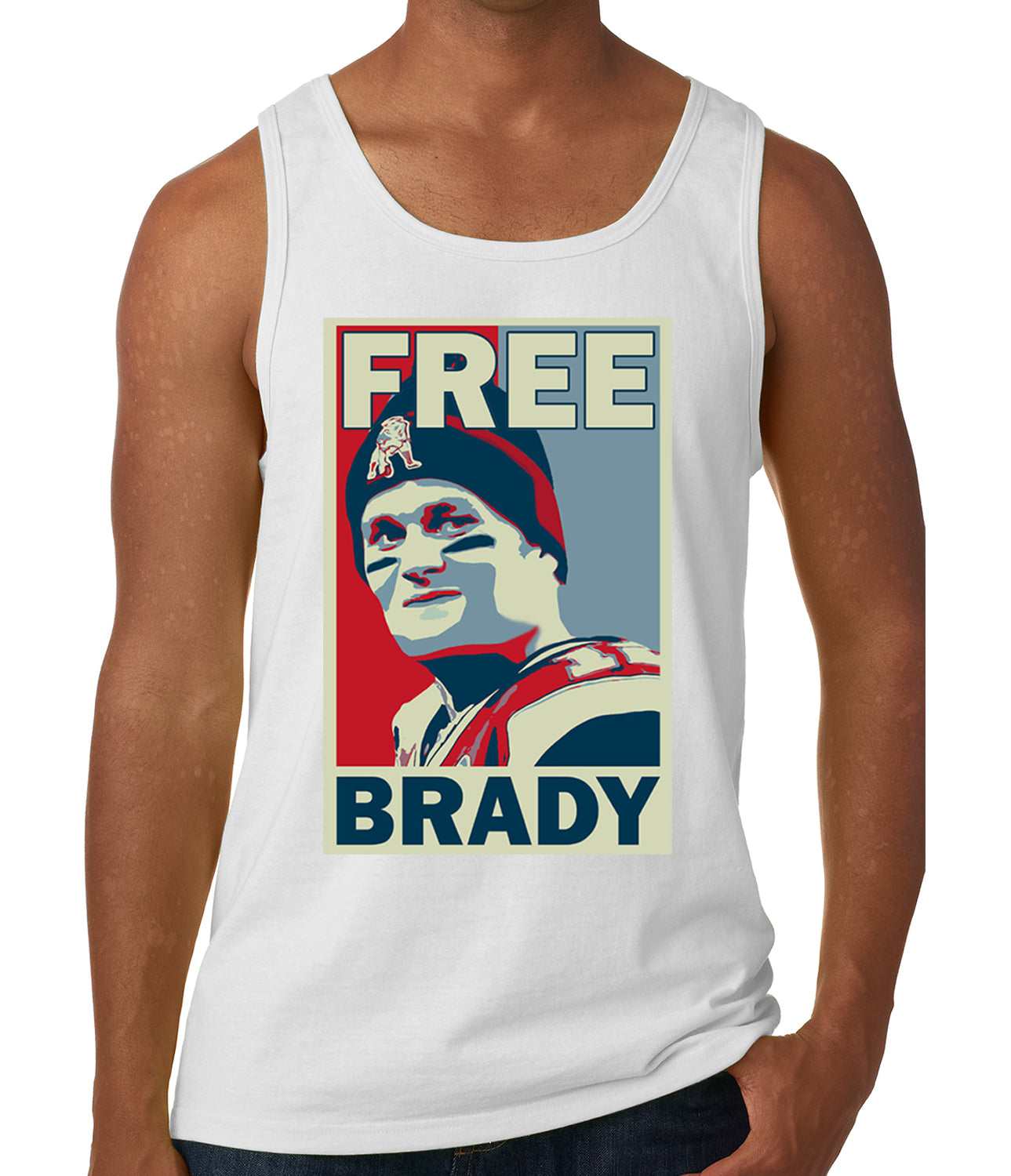 Color Free Brady Deflategate Football Tank Top