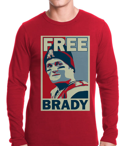 Color Free Brady Deflategate Football Thermal Shirt