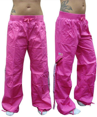 Comfort Waist Circular Pocket UFO Girls Hipster Pants (Hot Pink)