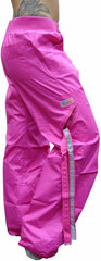 Comfort Waist Circular Pocket UFO Girls Hipster Pants (Hot Pink)