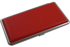 Contemporary Leather Cigarette Case Red