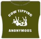 Cow Tipping Anonymous Girls T-Shirt