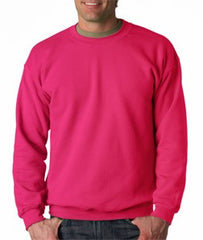 Crew Neck Sweatshirts For Men & Women - Crewneck Sweatshirt (Heliconia Pink)