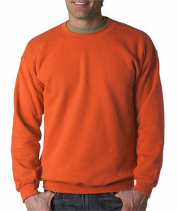 Crew Neck Sweatshirts For Men & Women - Crewneck Sweatshirt (Orange)