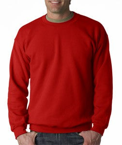 Crew Neck Sweatshirts For Men & Women - Crewneck Sweatshirt (Red)
