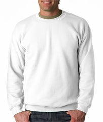 Crew Neck Sweatshirts For Men & Women - Crewneck Sweatshirt (White)