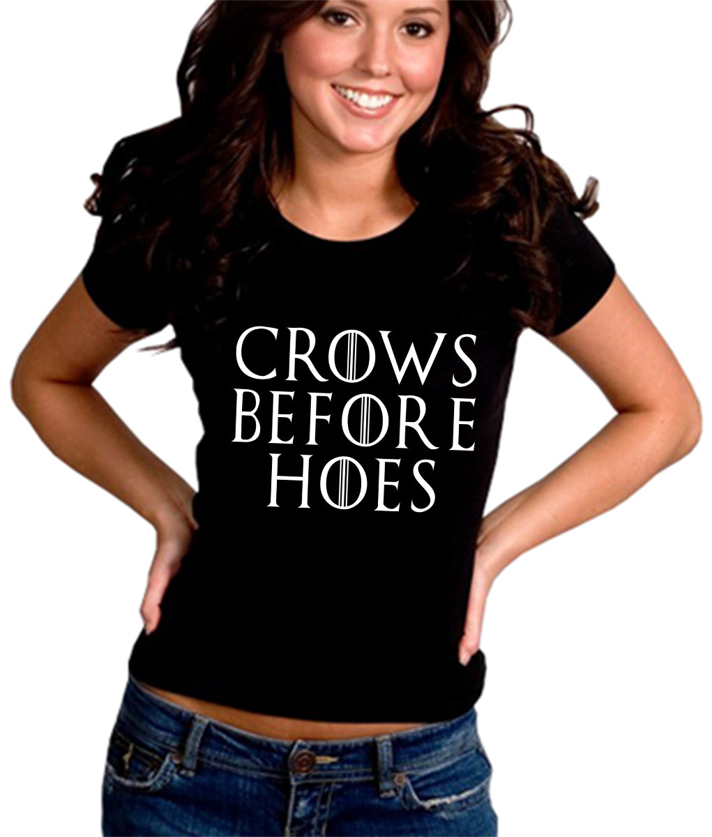 Crows Before Hoes  Girl's T-Shirt
