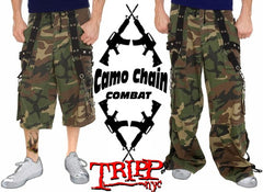Tripp Darkstreet NYC -  "Camo Chain" Jungleland Combat Pants Camo/Black