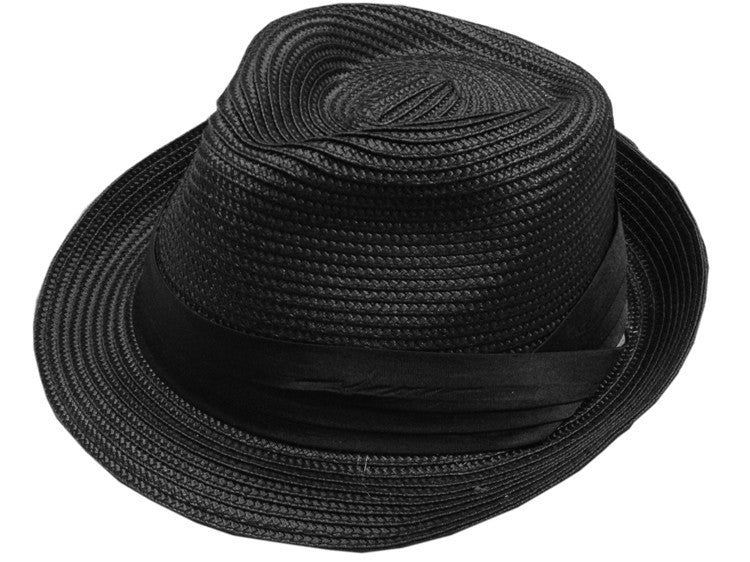 Cuban Miami Style Fedora Hat (Black)