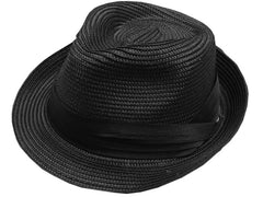 Cuban Miami Style Fedora Hat (Black)