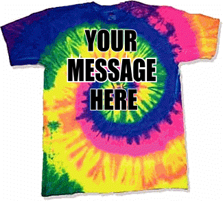 Personalized Custom T-shirts - Custom Saying Bright Spiral Tye Dye T-Shirt
