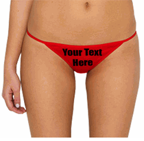 Custom Thong RED