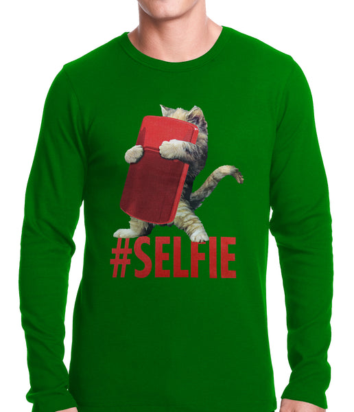 Cute #Selfie Kitten Thermal Shirt –