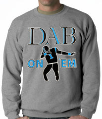 Dab On 'Em Football Player Adult Crewneck