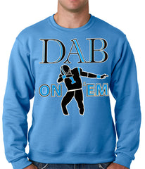 Dab On 'Em Football Player Adult Crewneck