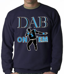 Dab On 'Em Football Player Adult Crewneck