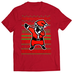 Dabbing Santa Ugly Christmas Kids T-shirt Red