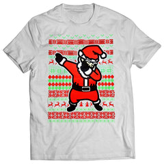 Dabbing Santa Ugly Christmas Kids T-shirt White