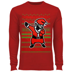 Dabbing Santa Ugly Christmas Thermal Shirt