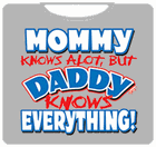 Daddy Knows Everything Kids T-Shirt Light Grey