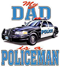 Dads A Policeman Kids T-Shirt