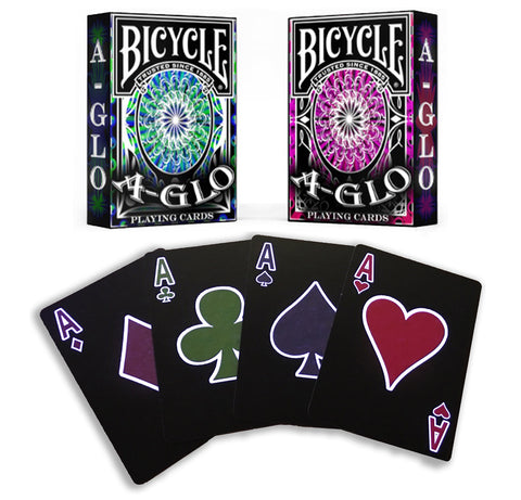 Deck of Ultra-Violet Glowing Playing Cards (Assorted Color) 