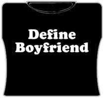 Define Boyfriend Girls T-Shirt (Black)