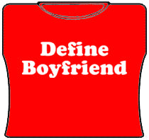 Define Boyfriend Girls T-Shirt (Red)