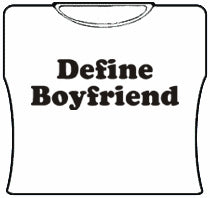 Define Boyfriend Girls T-Shirt (White)