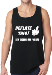 Deflate This! Middle Finger New England Fan For Life Tank Top