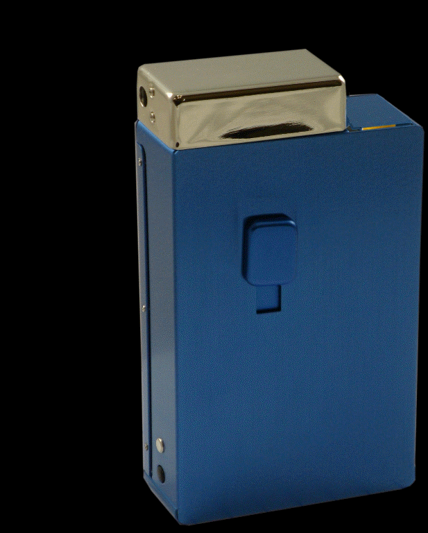 Deluxe Auto Dispenser Cigarette Case with Built-In Lighter