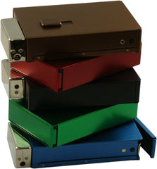 Deluxe Auto Dispenser Cigarette Case with Built-In Lighter