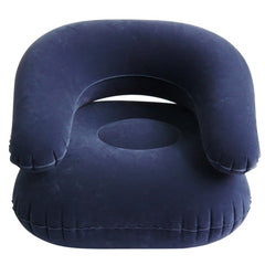 Deluxe Comfort Velvet Inflatable Adult Size Chair (Blue) On Sale!