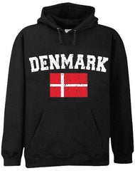 Denmark Vintage Flag International Hoodie