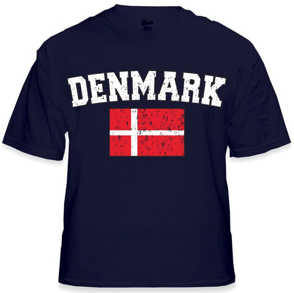 Denmark Vintage Flag International Mens T-Shirt –