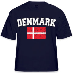 Denmark Vintage Flag International Mens T-Shirt